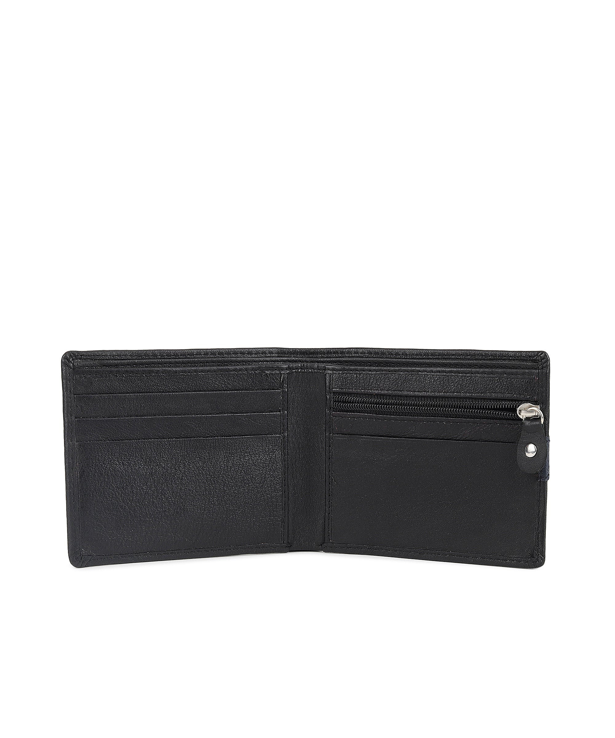 Urbano Fashion Men's Casual, Formal Black Genuine Leather Wallet-4 Card Slots