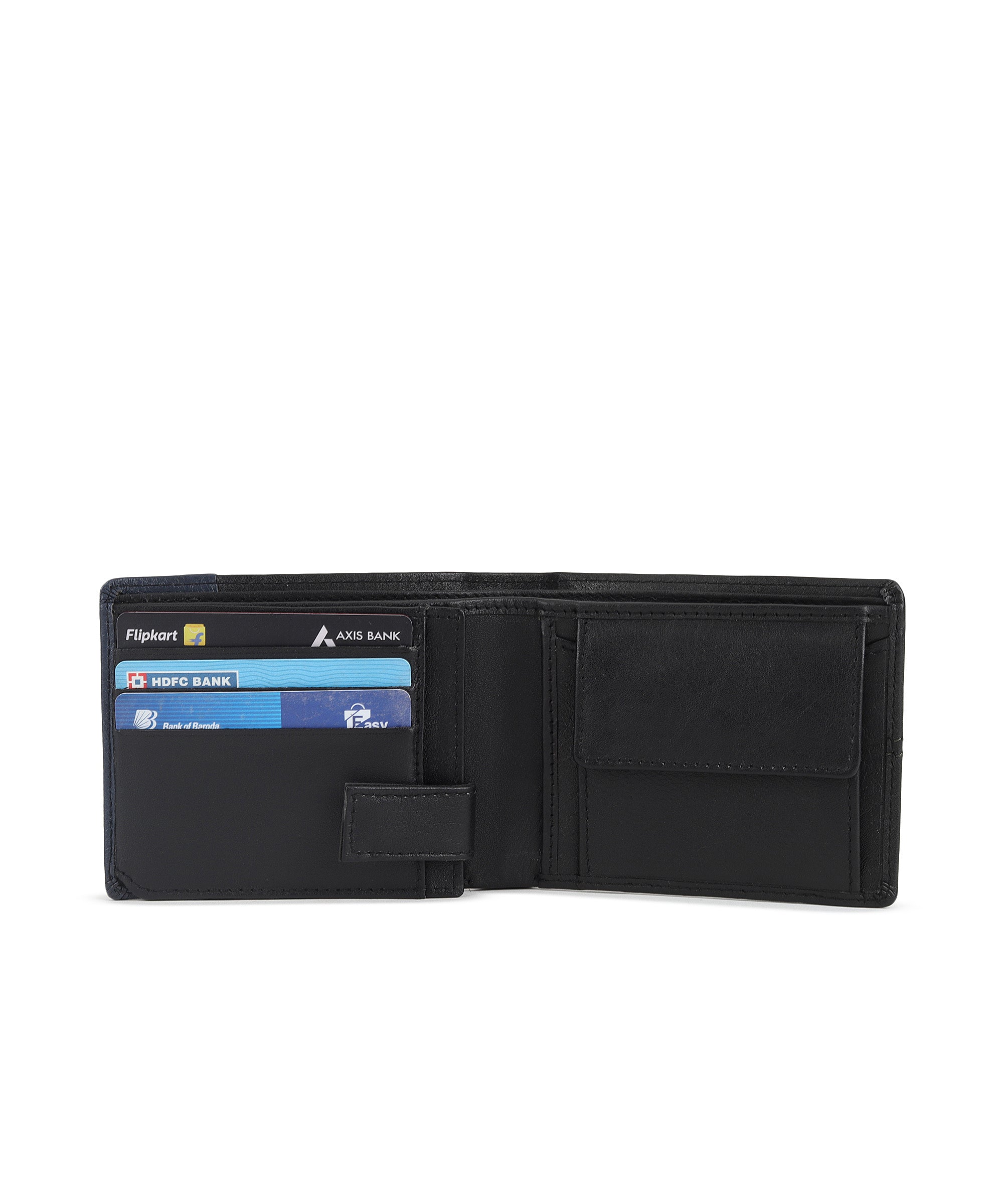 Urbano Fashion Men's Casual, Formal Black, Blue Genuine Leather Wallet-8 Card Slots