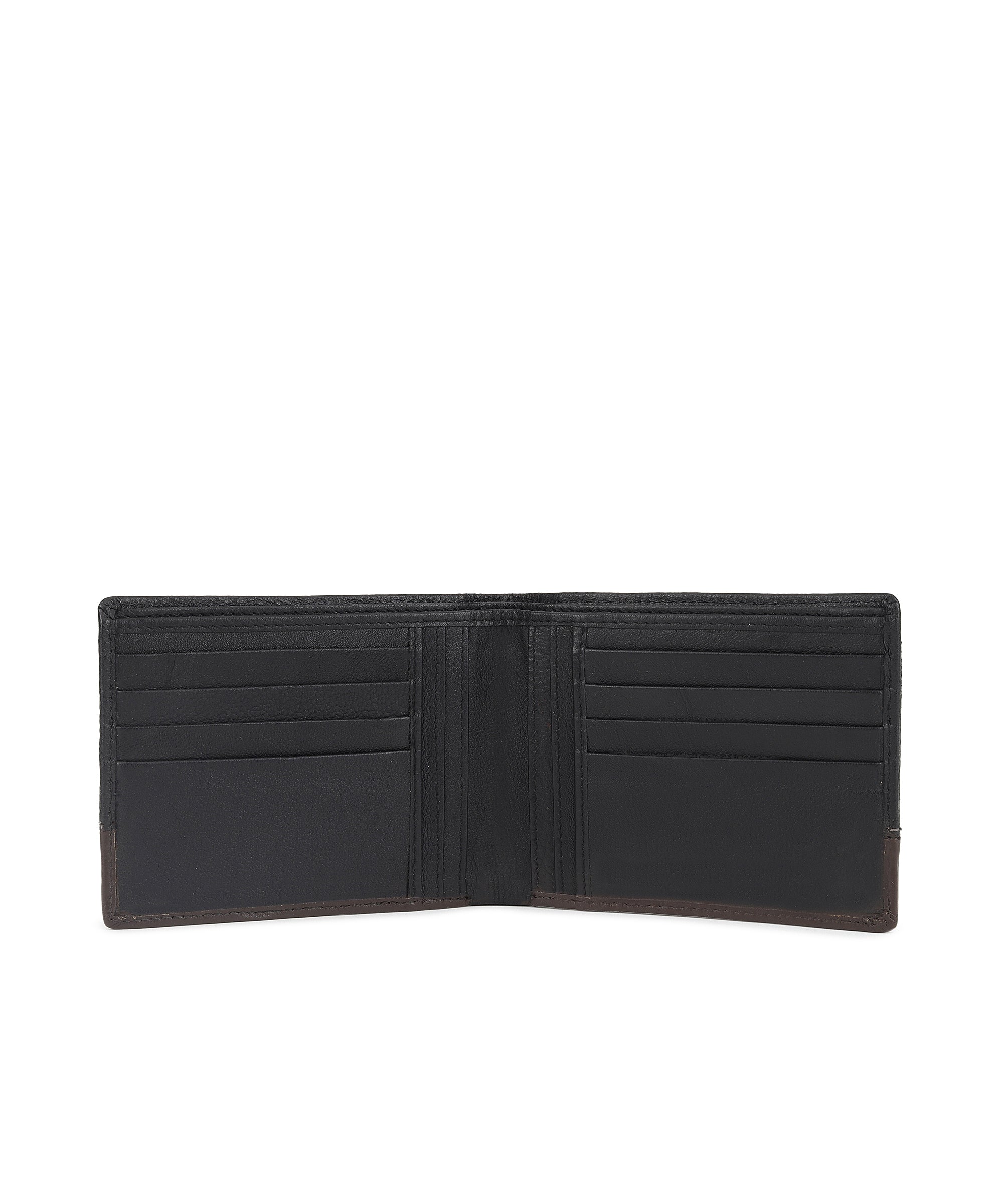 Urbano Fashion Men's Casual, Formal Black Genuine Leather Wallet -12 Card Slots