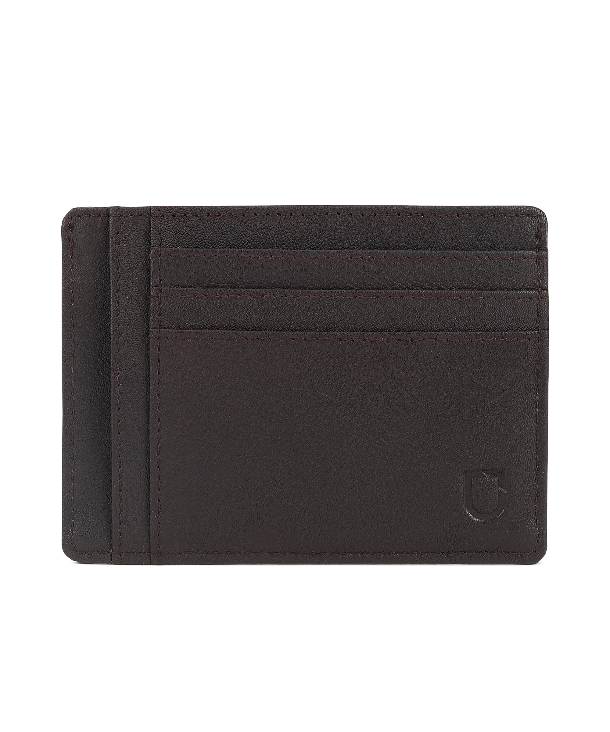 Urbano Fashion Men's Casual, Formal Brown Genuine Leather Wallet-5 Card Slots