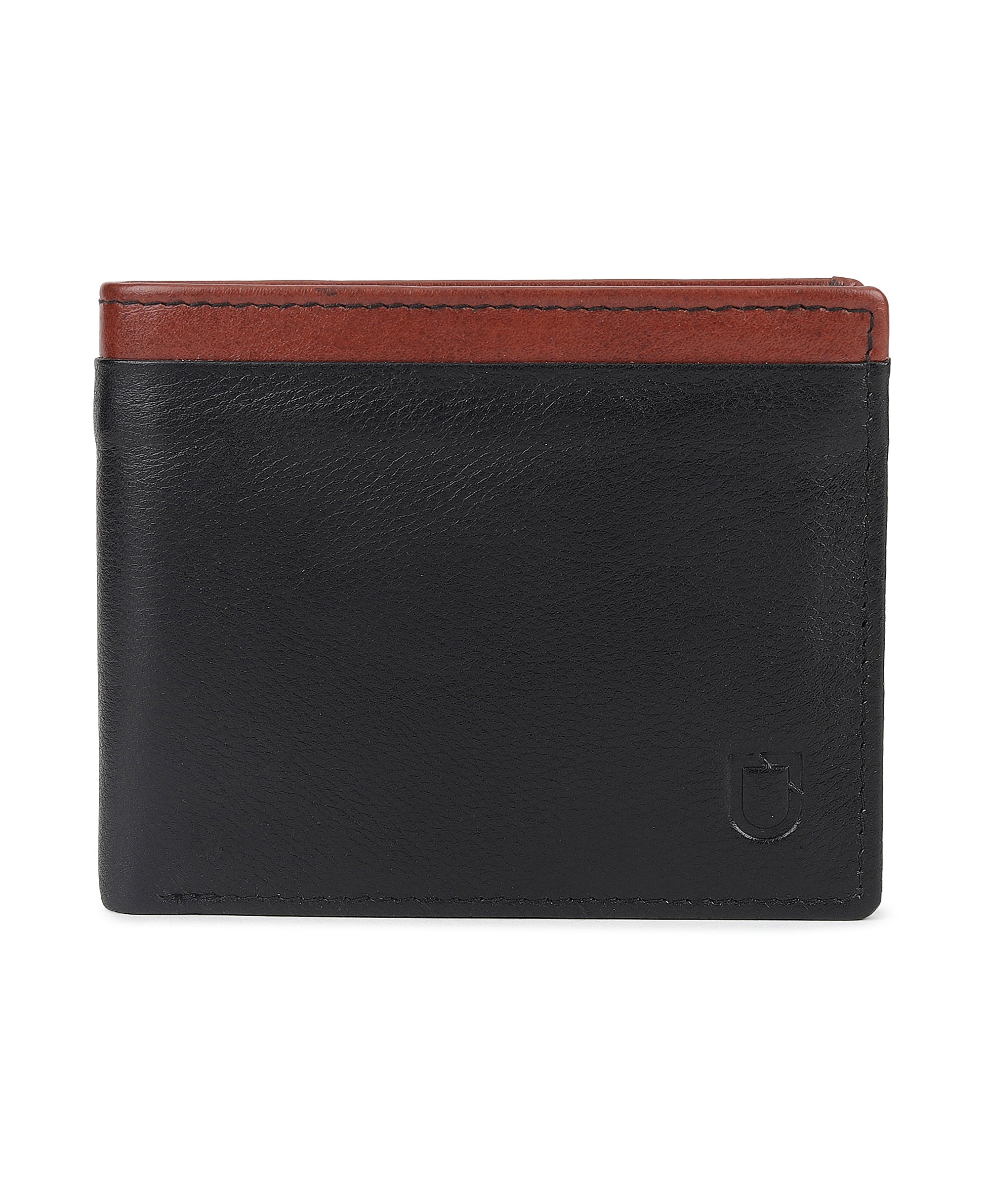 Urbano Fashion Men's Casual, Formal Black, Tan Genuine Leather Wallet-7 Card Slots
