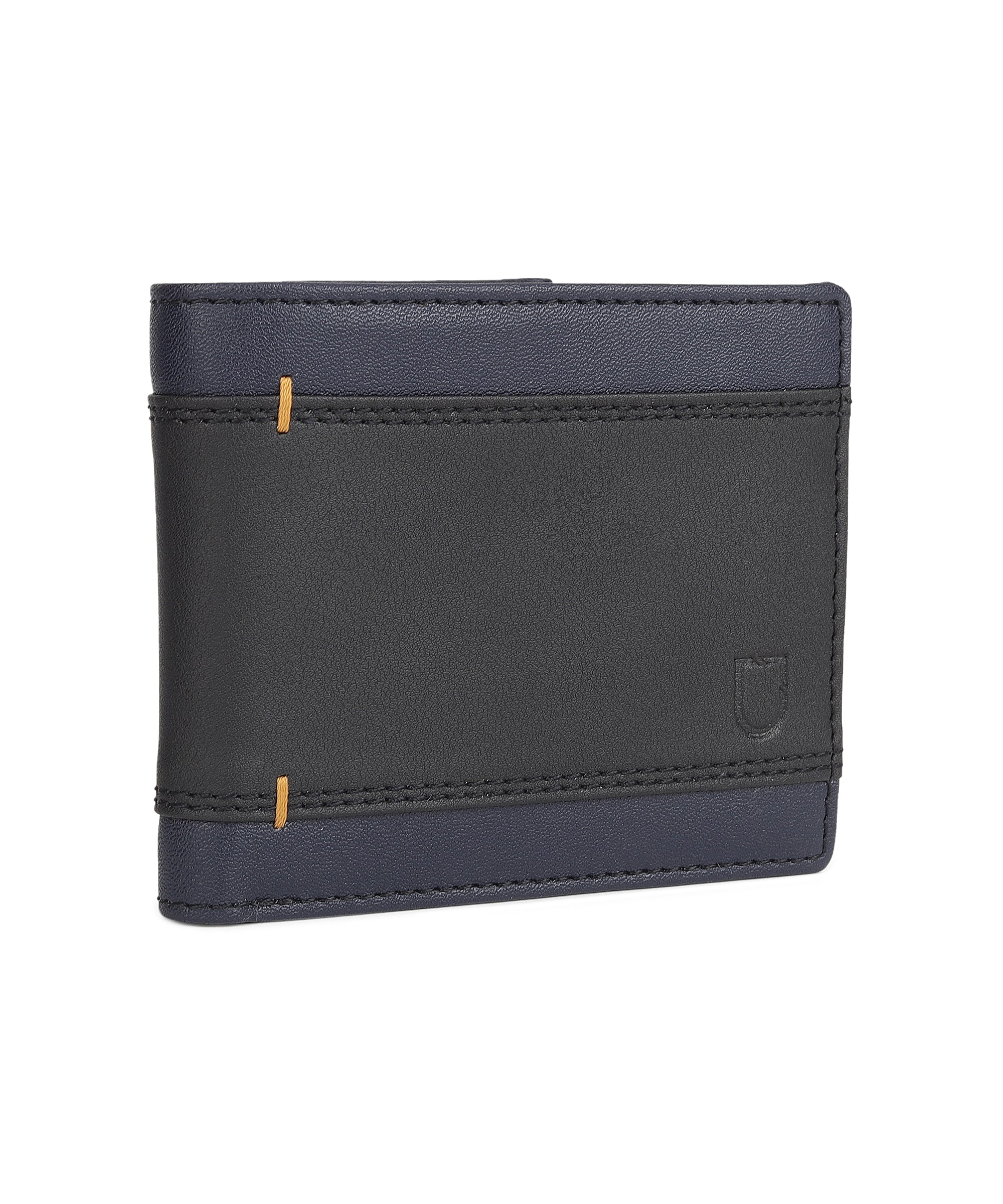 Urbano Fashion Men's Black, Blue Casual, Formal Leather Wallet-6 Card Slots
