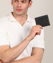 Urbano Fashion Men's Black, Blue Casual, Formal Leather Wallet-6 Card Slots