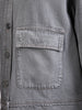 Women's Ice Grey Relaxed Fit Full Sleeve Utility Denim Jacket