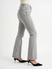 Women's Ice Grey Mid Rise Bootcut Washed Jeans Stretchable