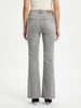 Women's Ice Grey Mid Rise Bootcut Washed Jeans Stretchable