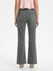 Women's Light Grey Mid Rise Bootcut Washed Jeans Stretchable