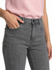 Women's Light Grey Mid Rise Bootcut Washed Jeans Stretchable
