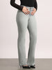 Women's Ice Grey Mid Rise Bootcut Fit Washed Jeans Stretchable