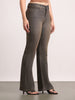 Women's Light Grey Mid Rise Bootcut Fit Washed Jeans Stretchable