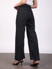 Women's Black Wide Leg Fit Washed Jeans