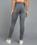 Women's Grey Slim Fit Washed Jeans