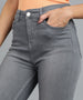 Women's Grey Slim Fit Washed Jeans
