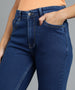 Women's Blue Slim Fit Washed Jeans
