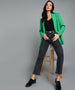 Women's Black Regular Fit Wide Leg Washed Jeans