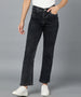 Urbano Fashion Women's Black Regular Fit Wide Leg Washed Jeans