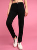 Women's Black Skinny Fit Solid Jeans