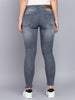 Women's Grey Skinny Fit Washed Jeans