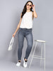Women's Grey Skinny Fit Washed Jeans