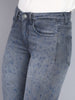 Women's Grey Skinny Fit Washed Jeans
