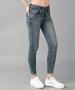Women's Blue Skinny Fit Washed Jeans