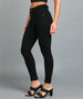 Women's Black Skinny Fit Washed Jeans