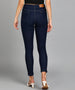 Women's Dark Blue Skinny Fit Washed Jeans