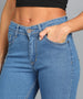 Women's Light Blue Skinny Fit Washed Jeans