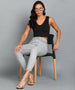 Women's Light Grey Skinny Fit Washed Jeans