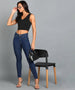 Women's Blue Skinny Fit Washed Jeans