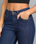 Women's Blue Skinny Fit Washed Jeans