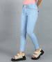 Urbano Fashion Women's Blue Skinny Fit Washed Jeans