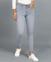 Urbano Fashion Women's Grey Skinny Fit Washed Jeans