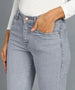 Urbano Fashion Women's Grey Skinny Fit Washed Jeans