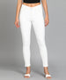 Women's White Skinny Fit Washed Jeans