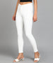 Women's White Skinny Fit Washed Jeans
