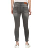 Women's Grey Side Striped Skinny Fit Jeans Stretch