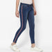 Women's Blue Side Striped Skinny Fit Jeans Stretch
