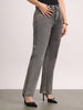 Women's Ice Grey High Rise Straight Fit Washed Jeans Non-Stretchable