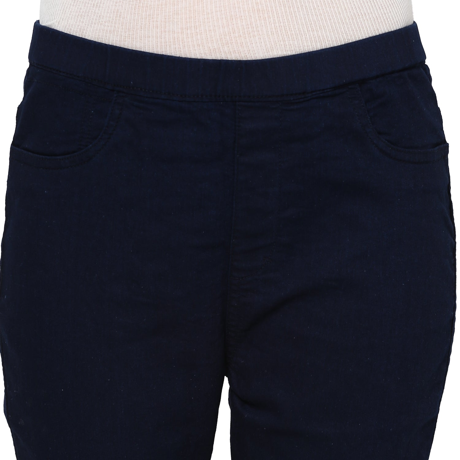 Women's Dark Blue Skinny Fit Jeans Jegging Stretch