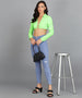 Women's Blue Skinny Fit Mild Distressed Washed Jeans