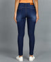 Women's Dark Blue Skinny Fit Washed Jeans