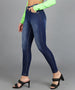 Women's Blue Skinny Fit Washed Jeans