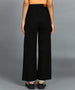 Urbano Fashion Women's Black Regular Fit Wide Leg Washed Jeans