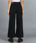 Urbano Fashion Women's Dark Grey Regular Fit Wide Leg Washed Jeans
