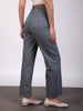Women's Light Grey Wide Leg Fit Washed Jeans