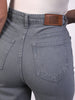 Women's Light Grey Wide Leg Fit Washed Jeans