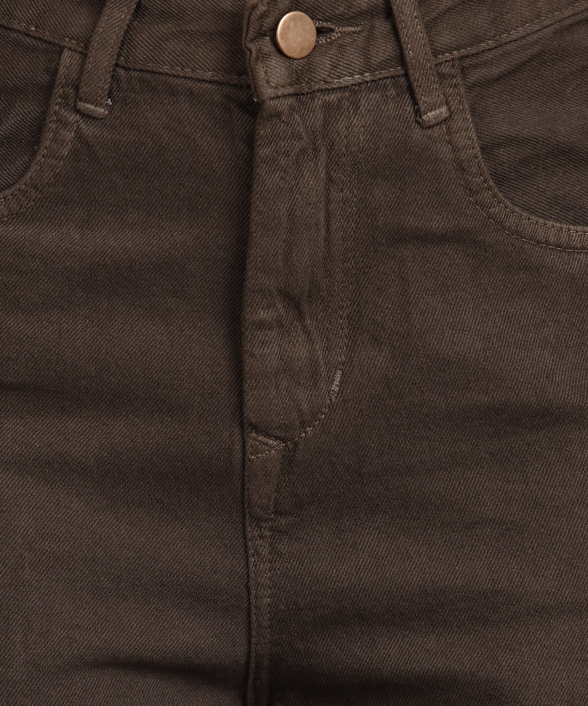 Women's Brown Wide Leg Fit Washed Jeans