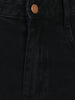 Women's Black Wide Leg Fit Washed Jeans