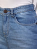Women's Light Blue Wide Leg Fit Washed Jeans